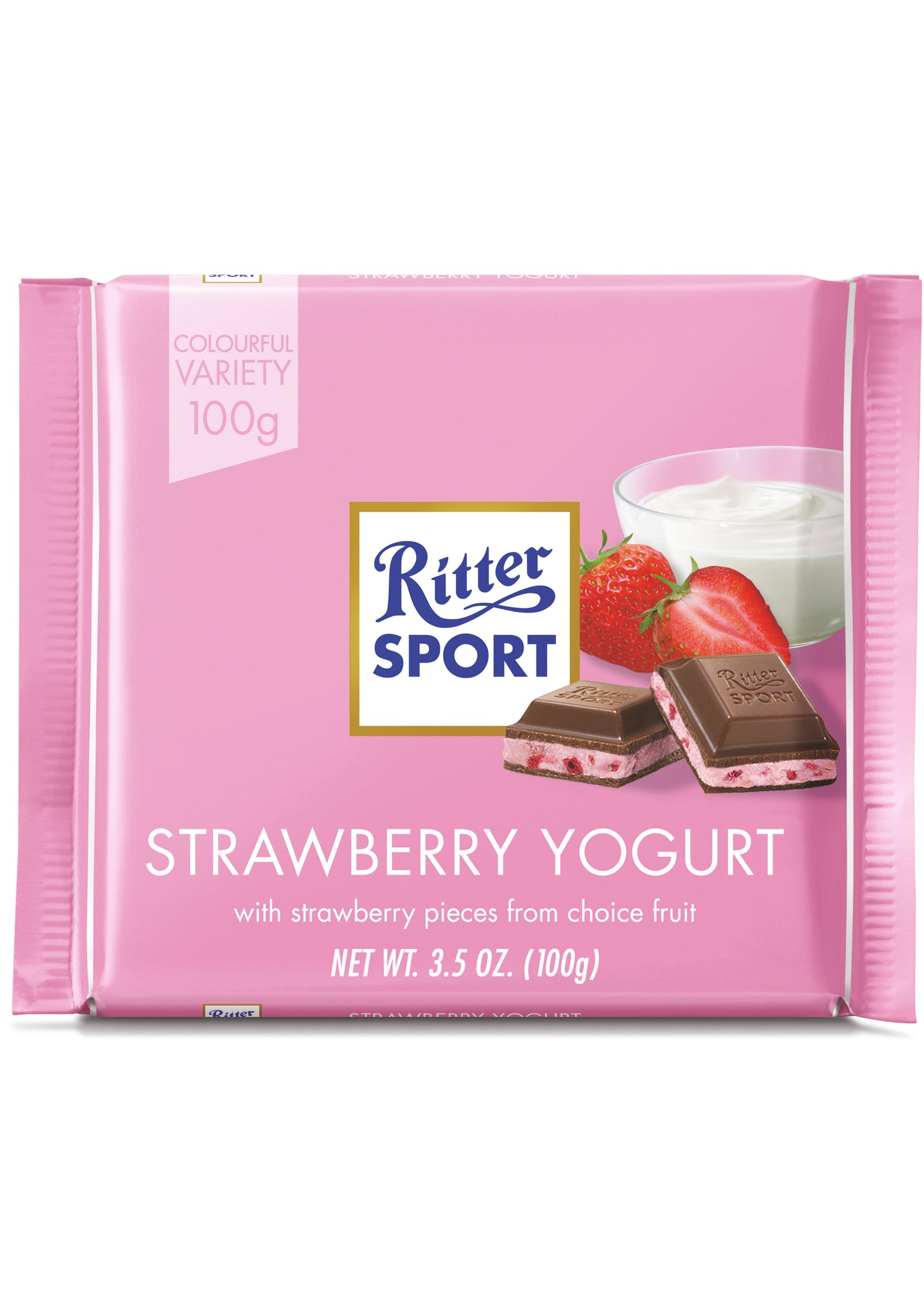 Ritter sport aardbei yogurt