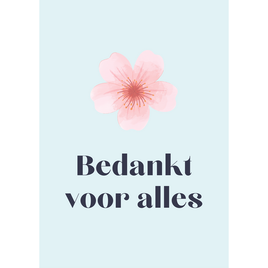 Bedankt voor alles