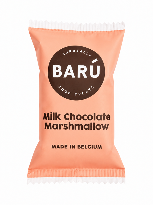 Barú Milk Chocolate Marshmallow met zachte marshmallow en melkchocolade