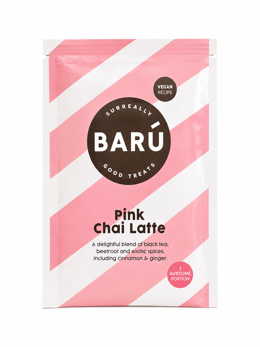 Barú Pink Chai Latte vegan chai latte met biet, kaneel en gember