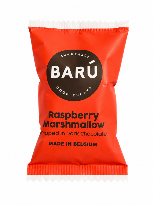 Barú Raspberry Marshmallow met framboos en donkere chocolade