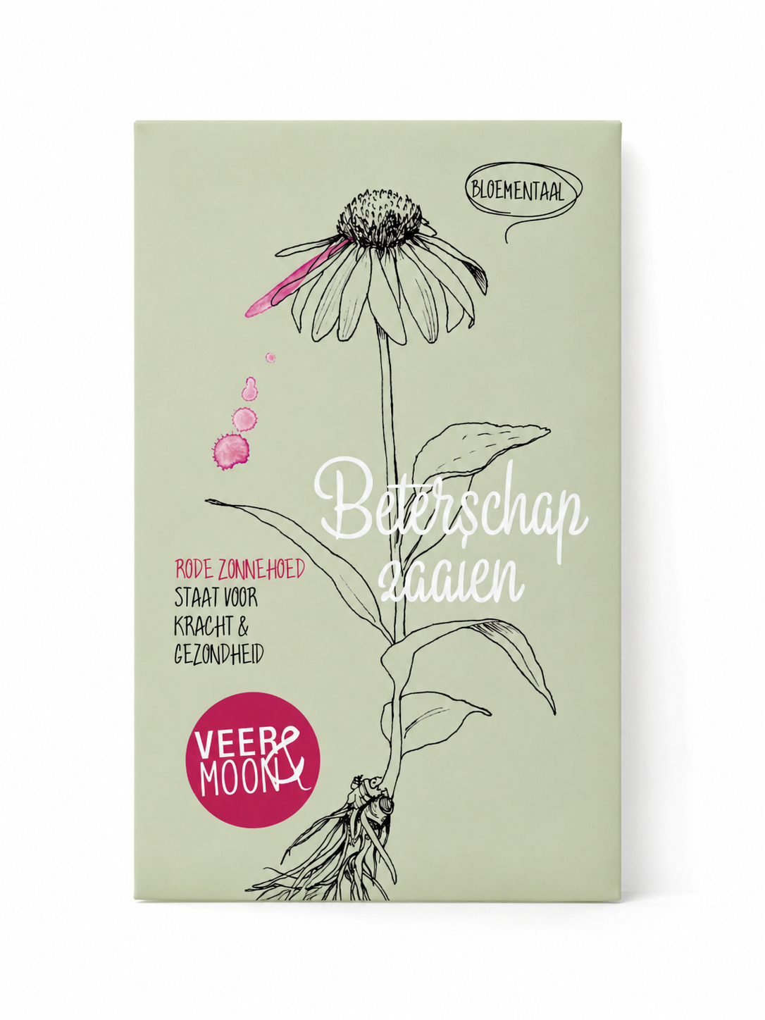 Zakje bloemenzaden met de tekst Beterschap Zaden, een duurzaam beterschapscadeau om iemand een hart onder de riem te steken.