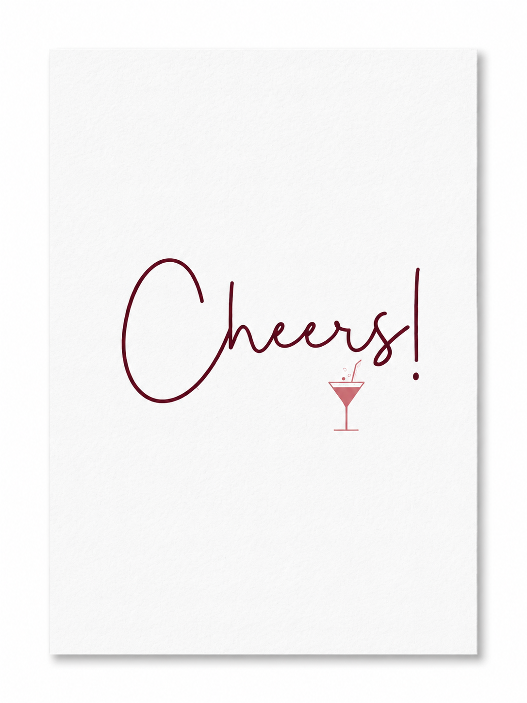 Cheers wenskaart voor felicitatie