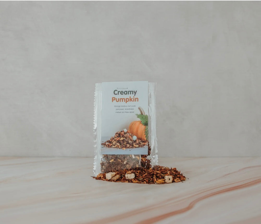 Creamy Pumpkin losse thee pompoen kruidenthee herfst cadeau
