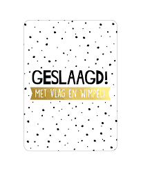 Geslaagd felicitatiekaart