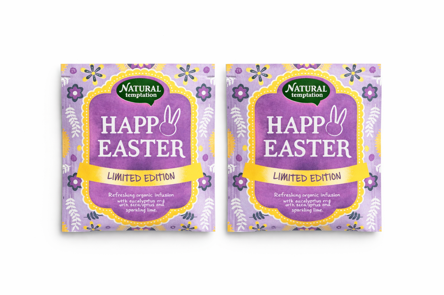 Happy Easter thee met 2 theezakjes Paas thee cadeau