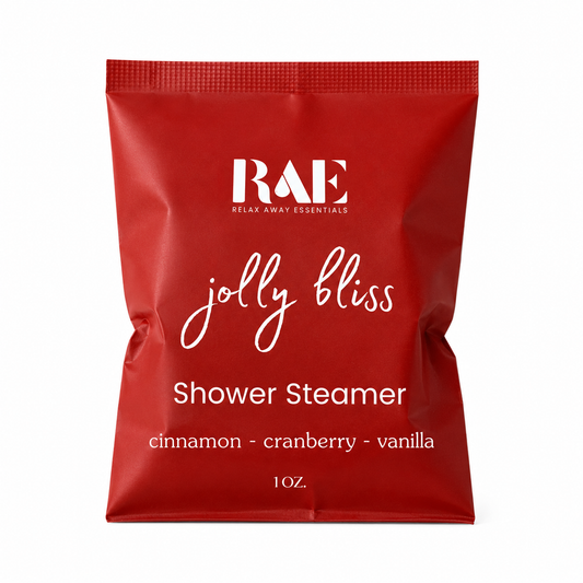 Jolly Bliss Shower Steamer met kaneel, cranberry en vanille – kerst wellness cadeau