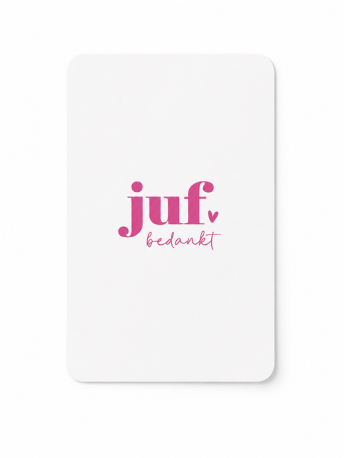 Kaart voor de allerliefste juf