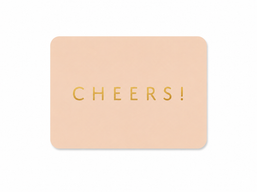 Mini Kaartje Cheers! | Luxe Cadeaukaartje