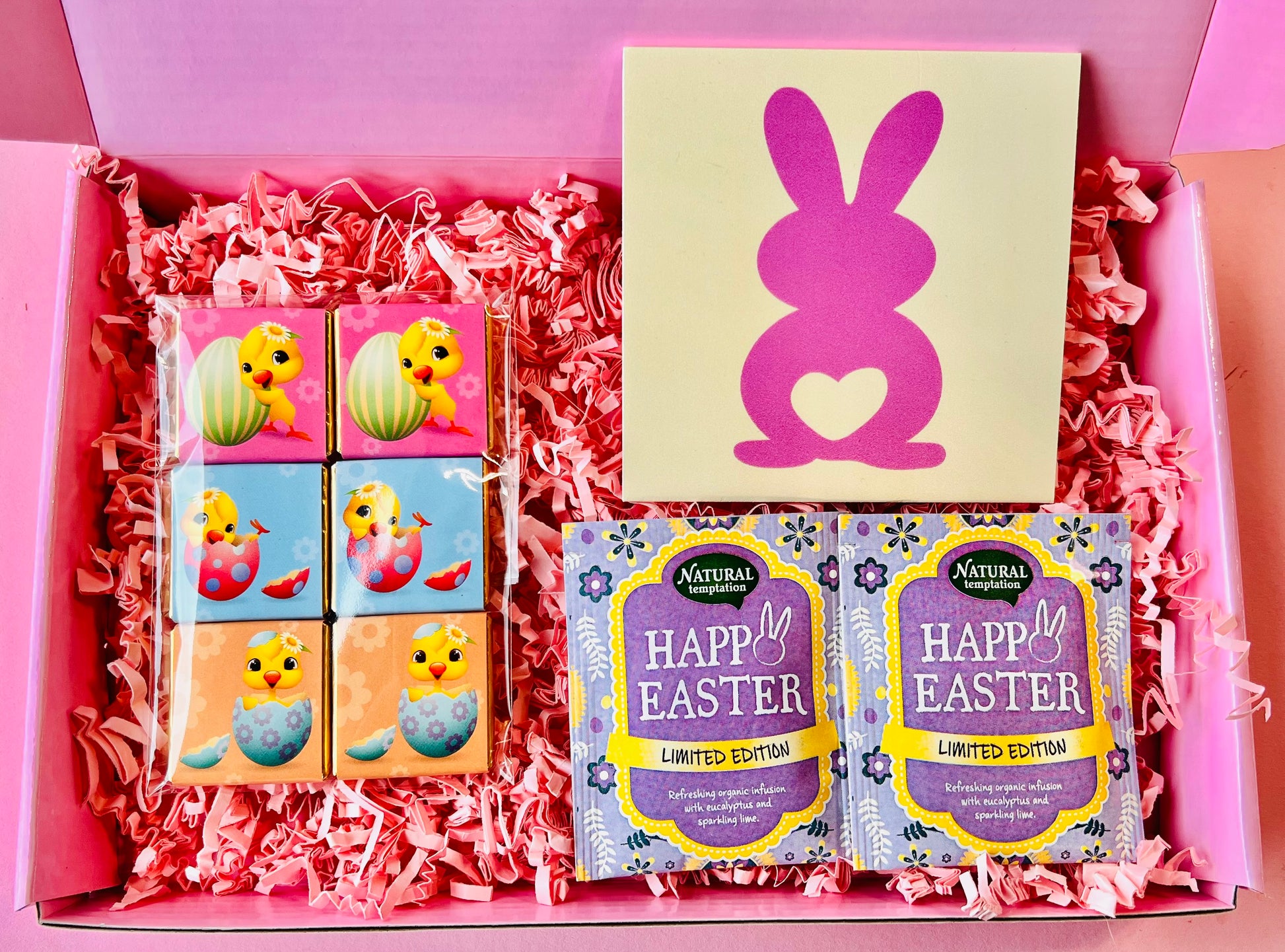 paas cadeaubox klein lief cadeau chocolade thee brievenbus