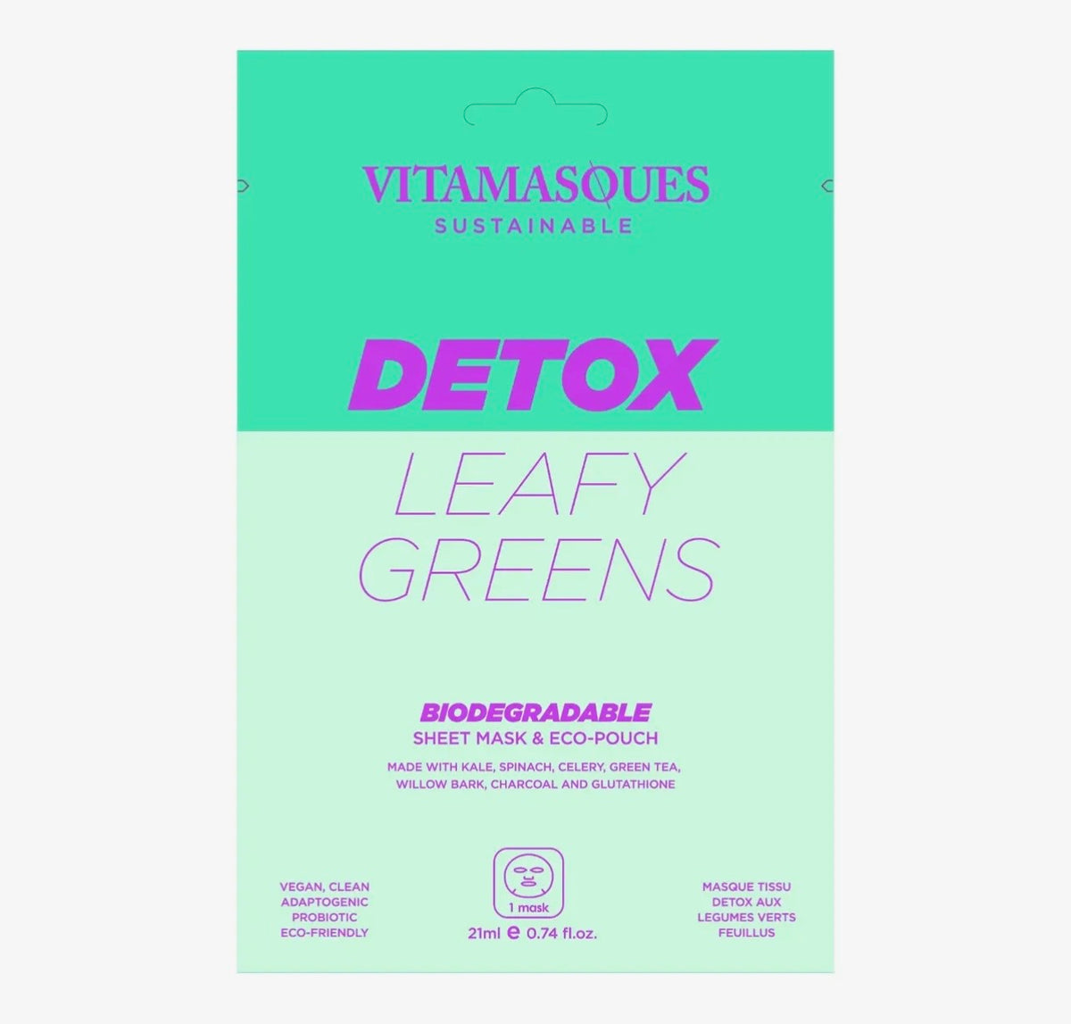 Vitamasques detox gezichtsmasker zuiverend en reinigend masker