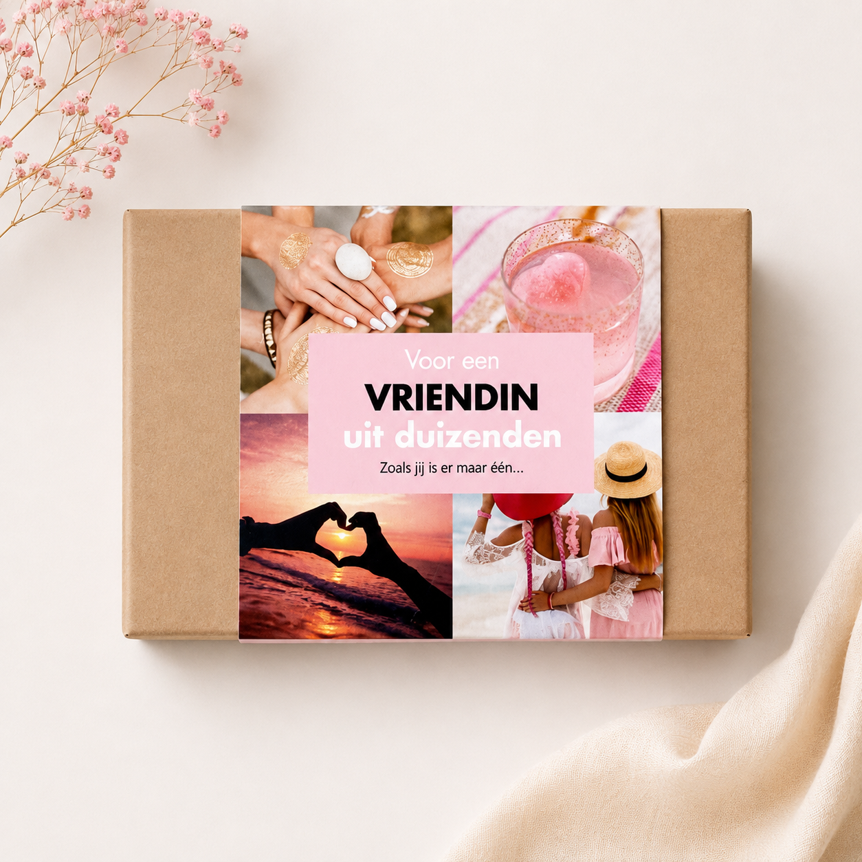 Voor een Vriendin uit Duizenden met 14 kaartjes vol lieve teksten en illustraties als bijzonder cadeau voor een vriendin