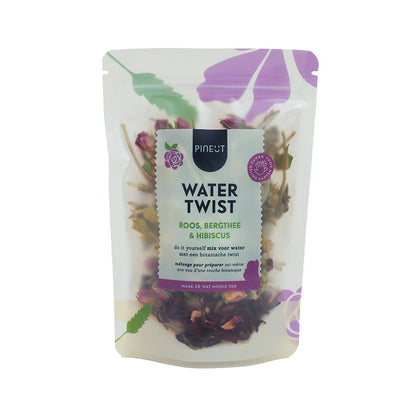Water Twist met roos bergthee en hibiscus van Pineut