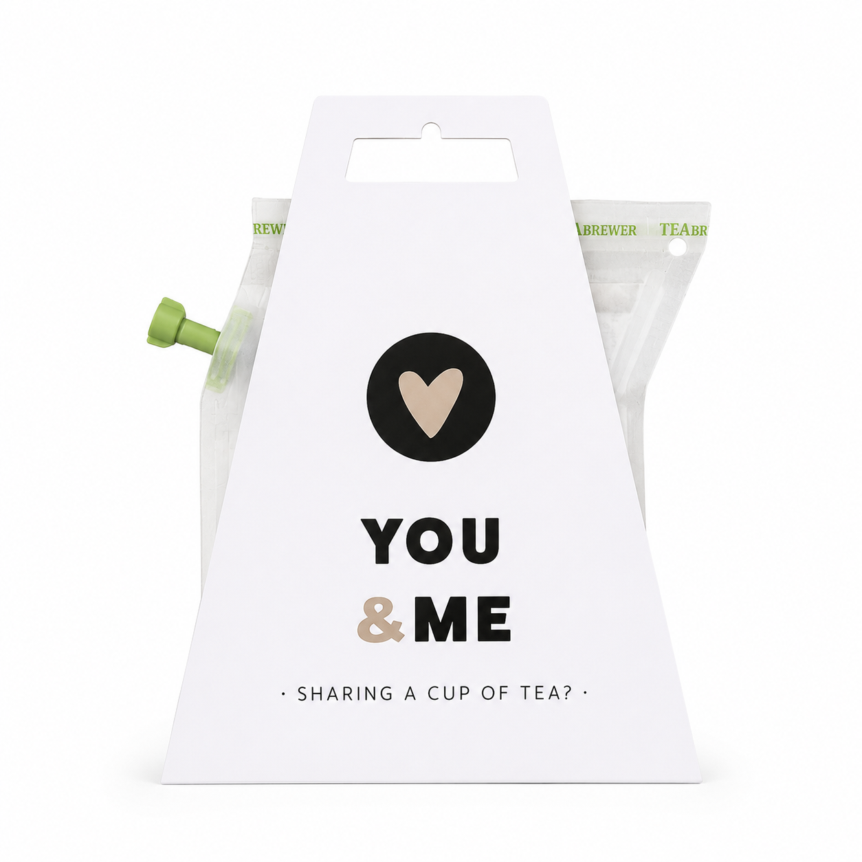 You & Me thee cadeautje met twee Tea Brewer theezakjes in luxe cadeauverpakking