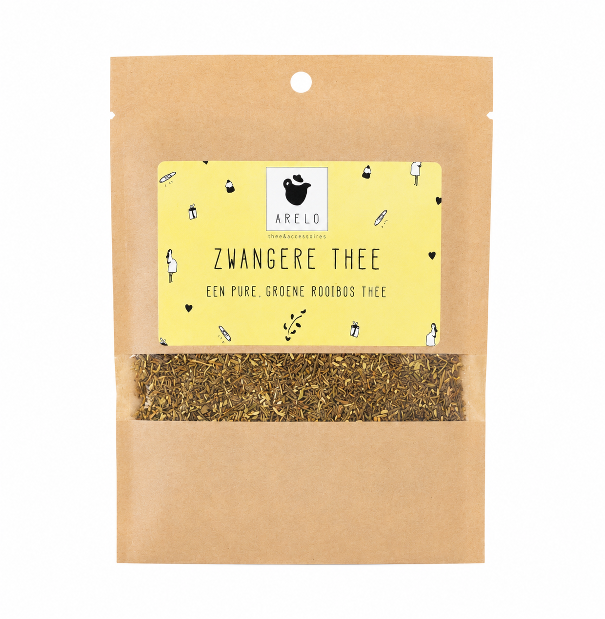 Zwanger Thee verpakking met groene rooibos thee cadeau
