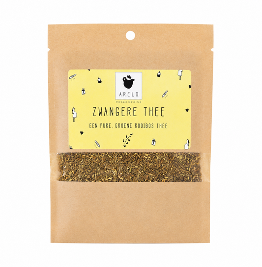 Zwanger Thee verpakking met groene rooibos thee cadeau